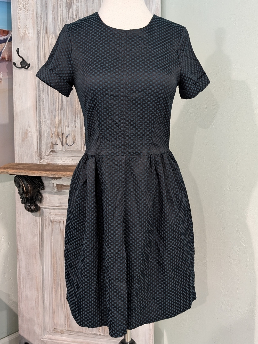 NWT Closet London Swiss Dot Cap Sleeve Dress